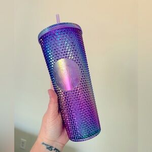 Starbucks APAC Purple Oilslick Studded Venti Cold Cup Tumbler 24oz NWT